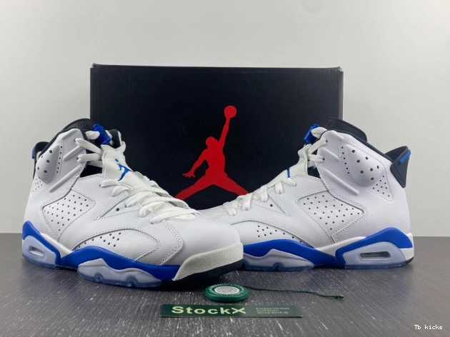 Cheap TBK Retro 6 Sport Air Jordan (2014) Blue 384664-107 0711